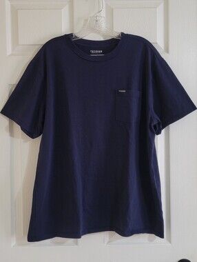 Tecovas Men's Navy Short-Sleeve Pocket T Shirt XL